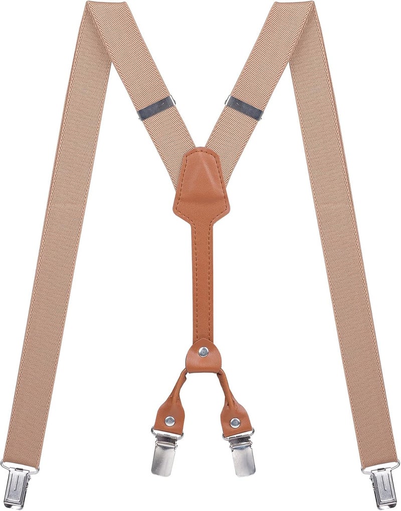 Action Ward Store Women's Suspenders - 1" Width - Y Back 4 Clip Skinny Ladies Suspenders - Image 1